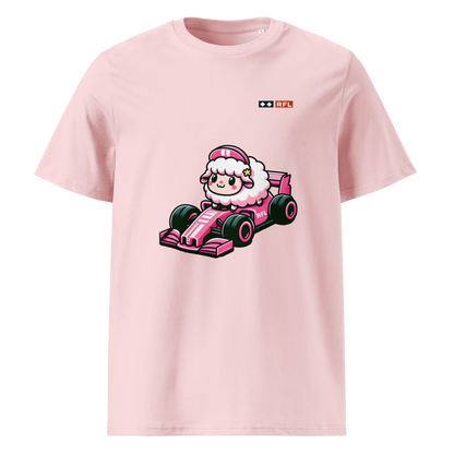 RFL Pink Racer Sheep Tee  100% Organic Cotton
